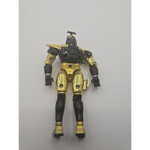 1997 Bandai Beetleborg Metallix Chromium Gold Beetleborg Vintage 6" - Picture 3 of 4
